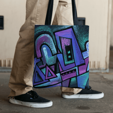 Deyana Deco - WINTER NIGHT All Over Tote Shopping