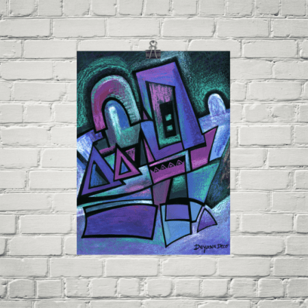 Deyana Deco - WINTER NIGHT Poster 12x16